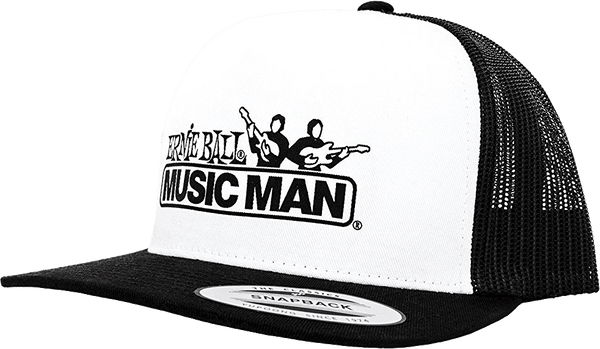 Music Man Black Cap - Logo Mm White