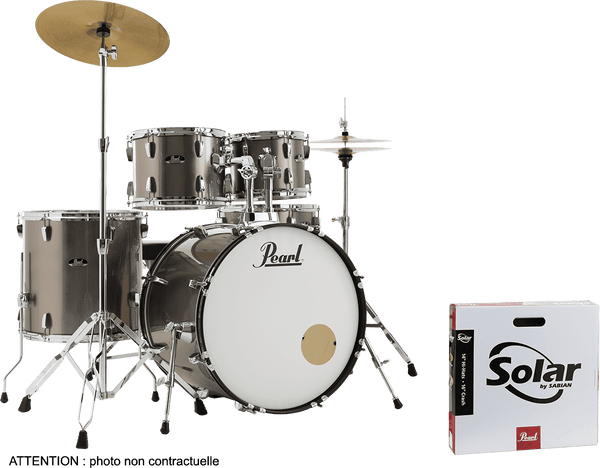 Pearl ROADSHOW STAGE 22 BRONZE METALLIC + SOLAR CYMBALS