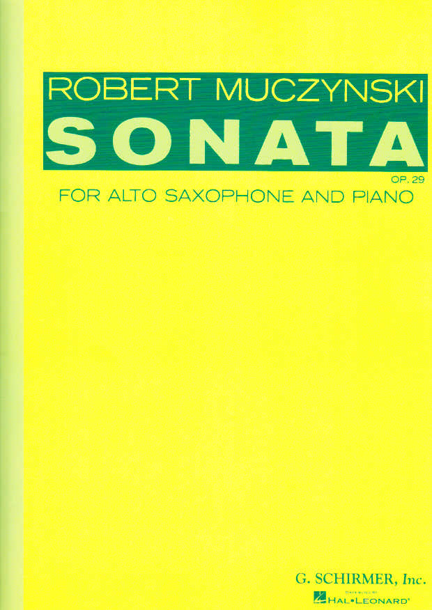 Muczynski - Sonata Op. 29 - Saxophone et Piano