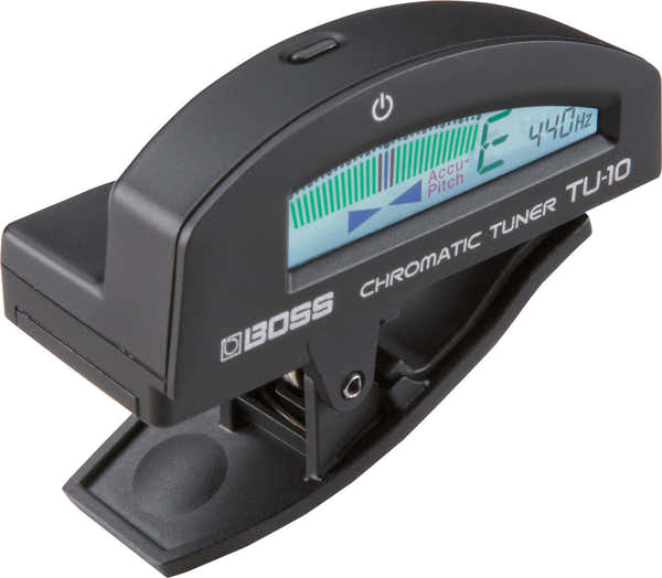 Boss TU-10-BK CLIP-ON CHROMATIC TUNER WITH COLOUR DISPLAY