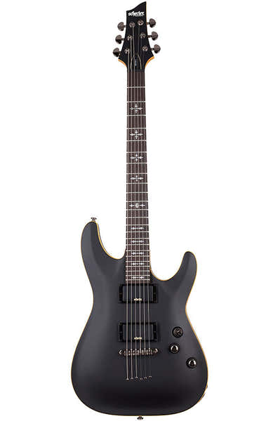 Schecter Demon 6 Preto acetinado envelhecido