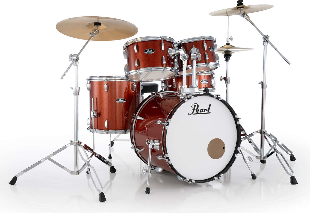 Roadshow+ rock 22 + B-50 + Pacote Sabian Solar Burnt Orange Sparkle