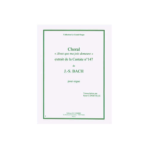Bach - Choral: Jésus Que Ma JOIE-org - Orgue