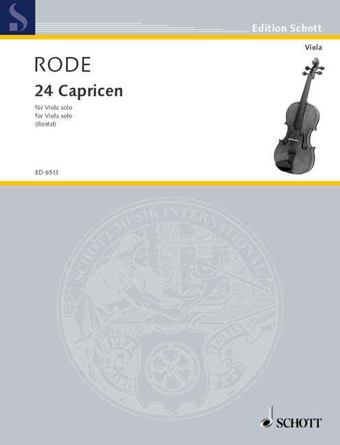 Rode Jacques P.J. - 24 Caprices - Viola