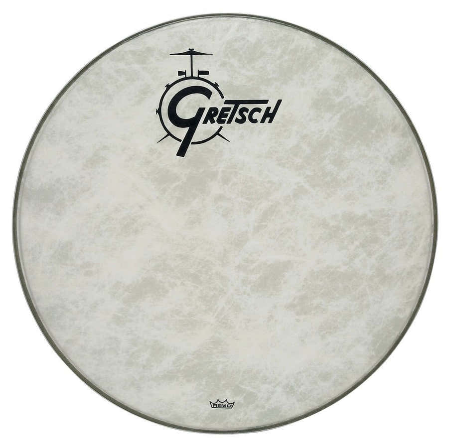 FIBERSKYN 18" LOGO GRETSCH DRUMS RESSONANCIA