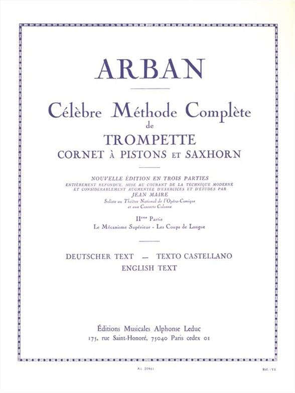 Arban JEAN-baptiste - Celebre Methode Complete Pour Trompette Volume 2