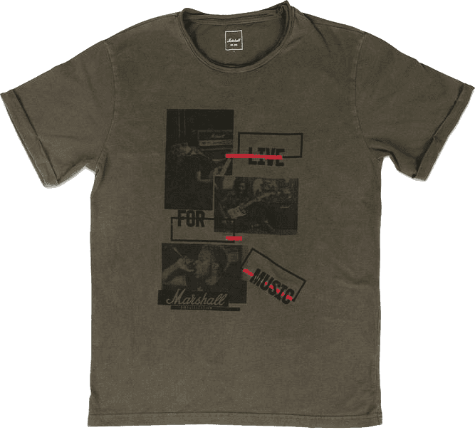 "S" T-shirt Marshall Live For Music