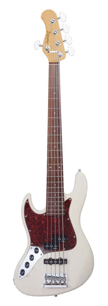 Sadowsky Guitars Metroexpress 21 Hybrid Pj 5 Lh - Olympic White,Rosewood