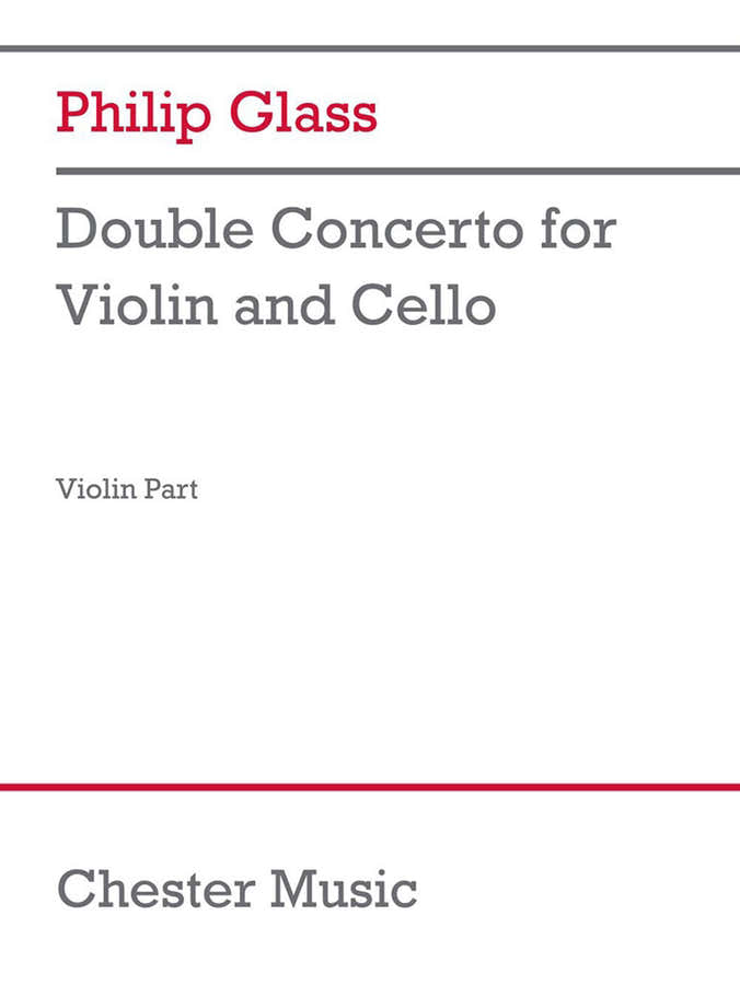Philip Glass - Double Concerto Pour Violon et Violoncelle (violon Part)