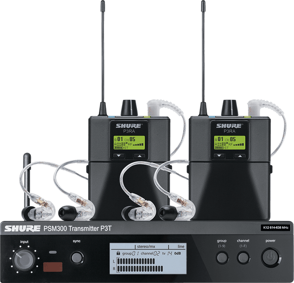 Shure P3TERA215TWP-H20-TWINPACK PSM300 PRO BANDA H20