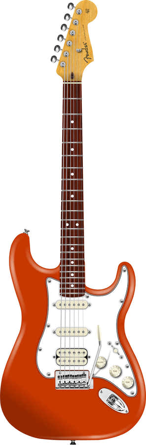 Stratocaster HSS Player II RW Laranja Rallye