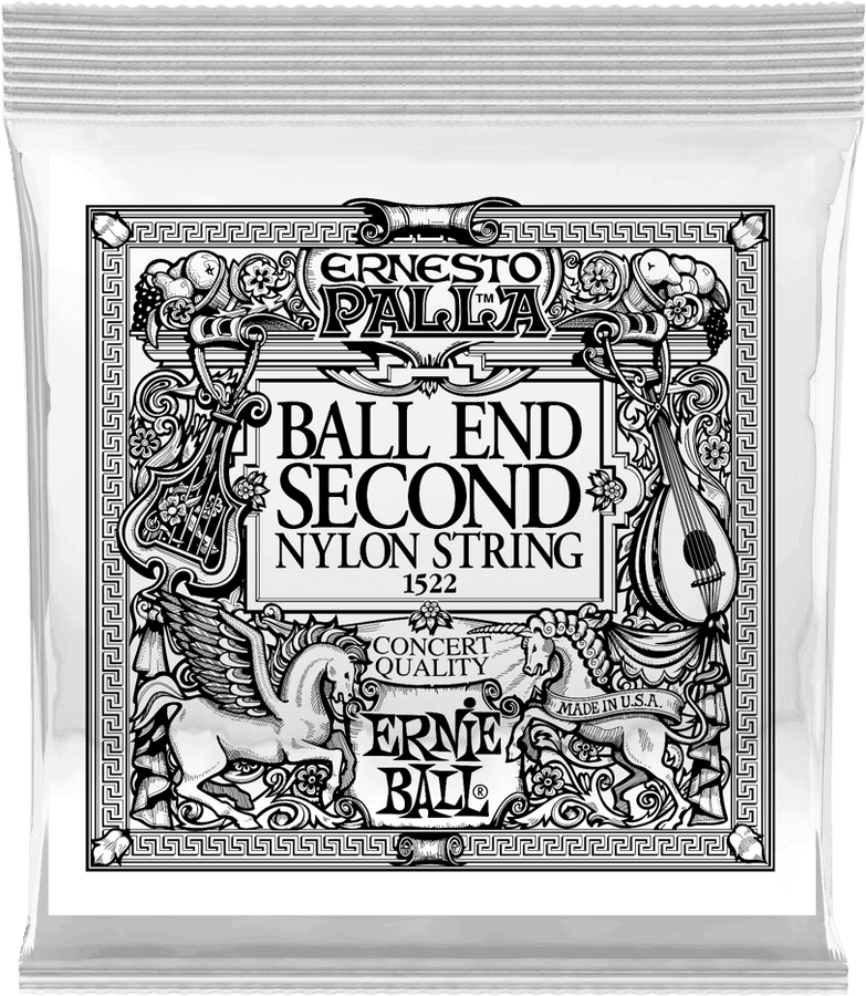 BLACK 2ND ERNESTO PALLA NYLON BALL END CLASSICAL GUITAR STRINGS