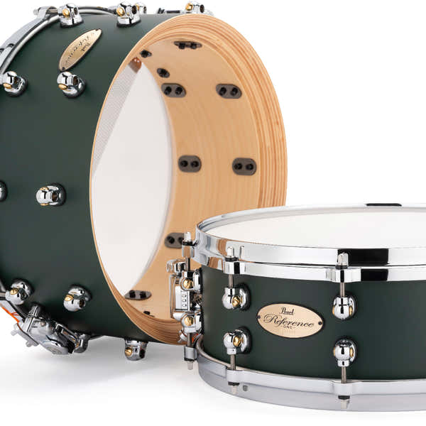 Pearl Reference One Series 14"x5" 20ply Snaredrum Satin Racing Green
