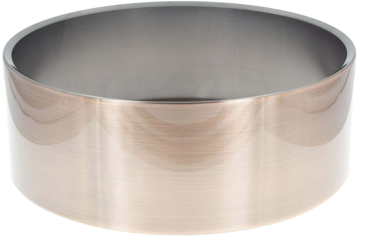 Sbbc14055St 14" X 5.5" Casco De Latão Com Acabamento Em Cobre Escovado Caixa