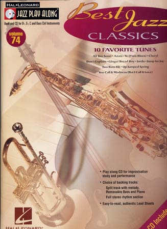 Jazz Play Along Vol.74 - Best Jazz Classics + Cd - Bb, Eb, C Instruments