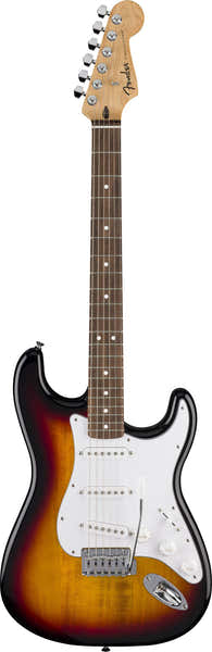 Standard Stratocaster LRL Escudo Branco Sunburst de 3 Cores