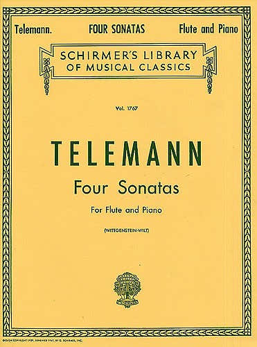 Telemann G.P. Four Sonatas For Flute And Piano