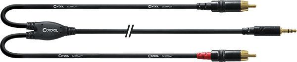 Cabo Y Divisor Minijack Estéreo/2 RCA 3 M