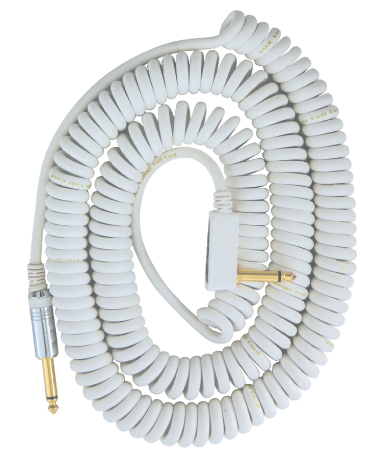 VCC90 Cabo Jack Espiral 9M Branco