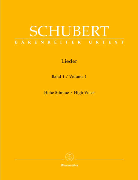 Schubert Franz - Lieder Vol.1 - Voix Haute Piano