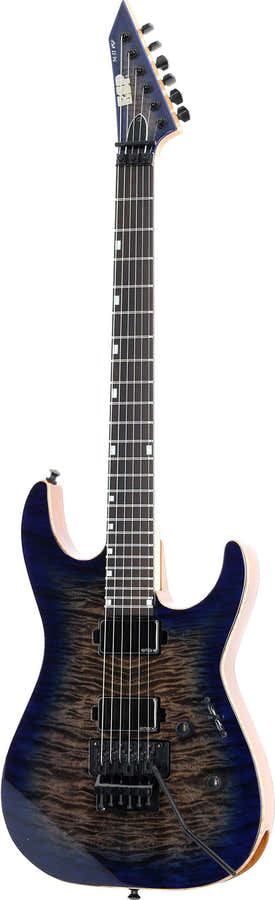 M-II DX USA FR Maple flameado Blue Moon EMG