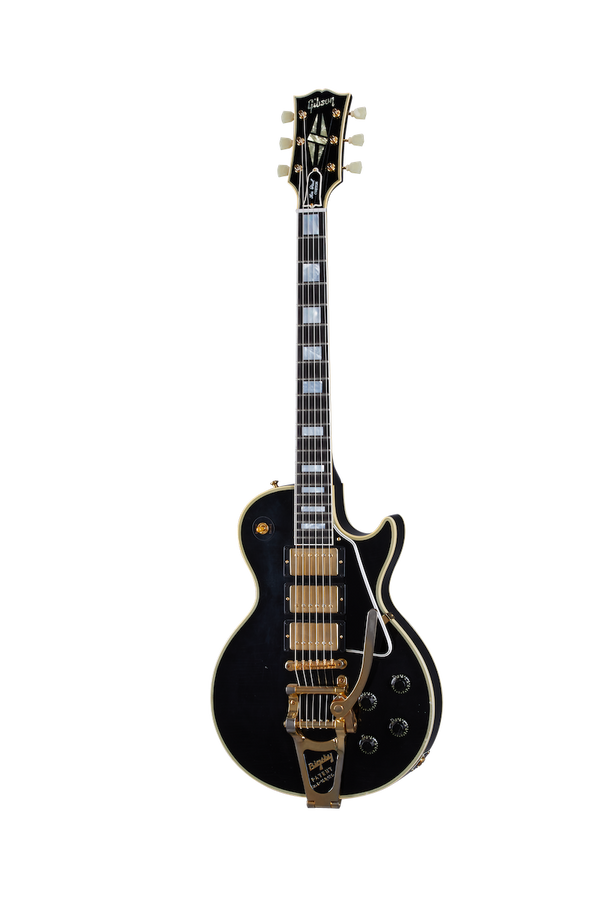 Les Paul Custom 1957 Reedição 3 captadores Bigsby Ébano ligeiramente envelhecido CSHR