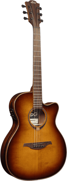 Lâg Tramontane T118ASCE Auditorium Slim Cutaway Electro Sombra Castanha