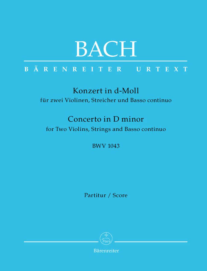 J.S. - Concerto En Re Mineur Bwv 1043 Pour 2 Violons Cordes Et Basse Continue - Conducteur