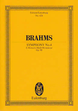 Brahms - Symphonie N°4 Mi Mineur Op.98 - Conducteur Poche