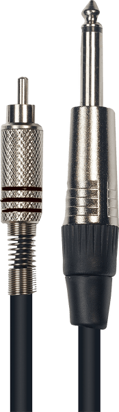 Yellow Cable K01 RCA TO 1/4 PHONE 10FT./ 3 M.