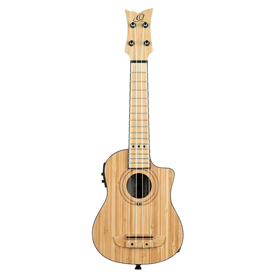 Ukulele soprano de bambu maciço EQ
