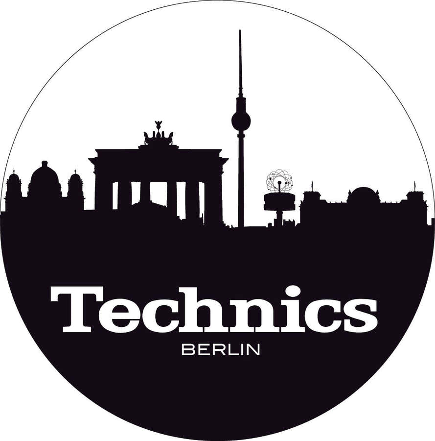 LP Slipmat Technics "berlin" Preto/branco