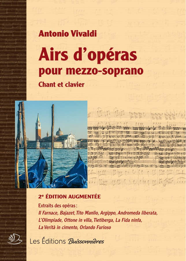 Vivaldi Antonio - Recueils D'airs D'opera Pour MEZZO-soprano - Chant & Piano
