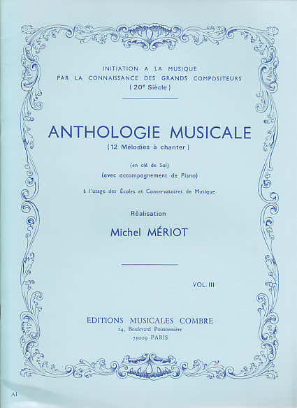 Meriot Michel - Anthologie Musicale Vol.3