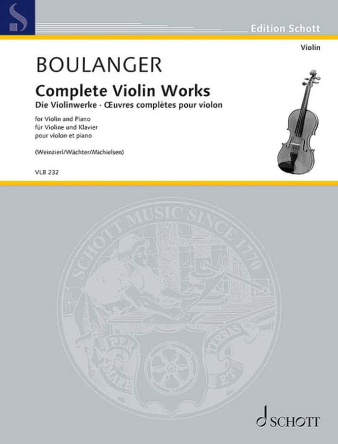Boulanger Lili - Oeuvres Completes Pour Violon