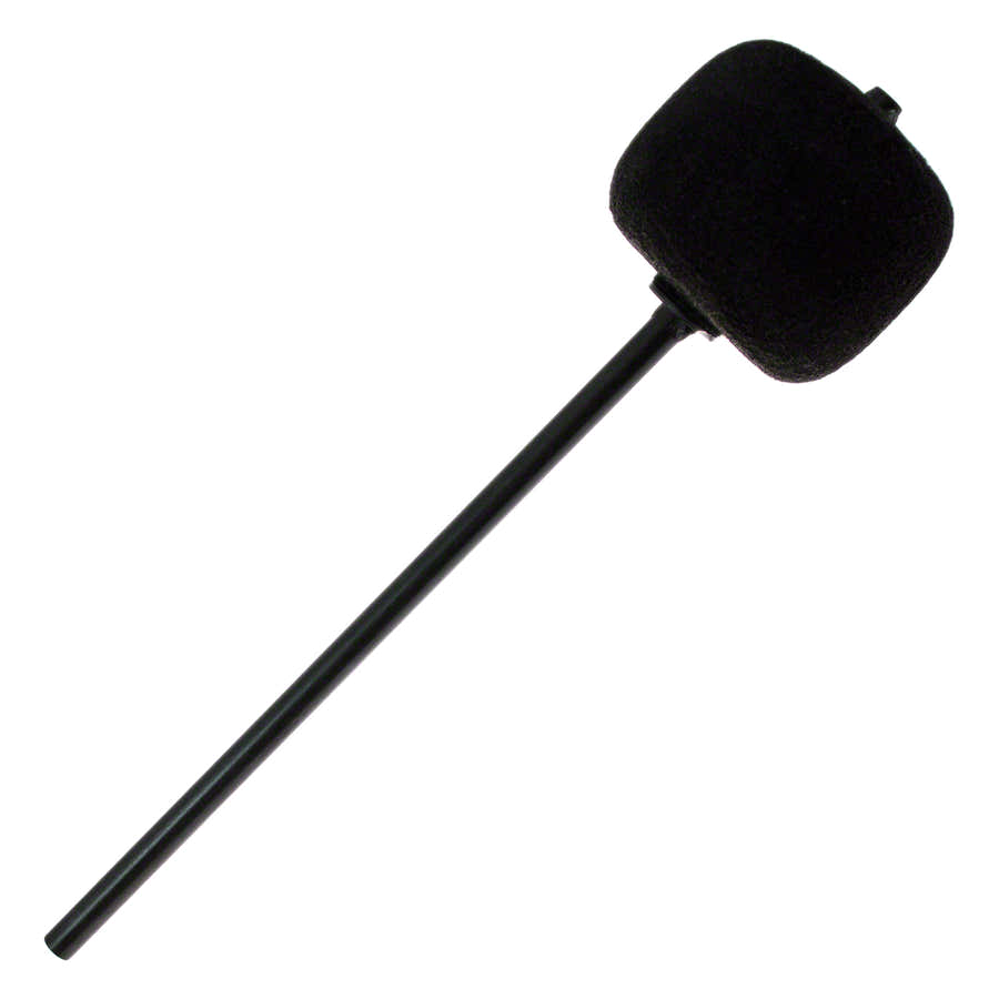 206CKBk Batedor De Pedal De Bombo Feltro Preto Haste Preta
