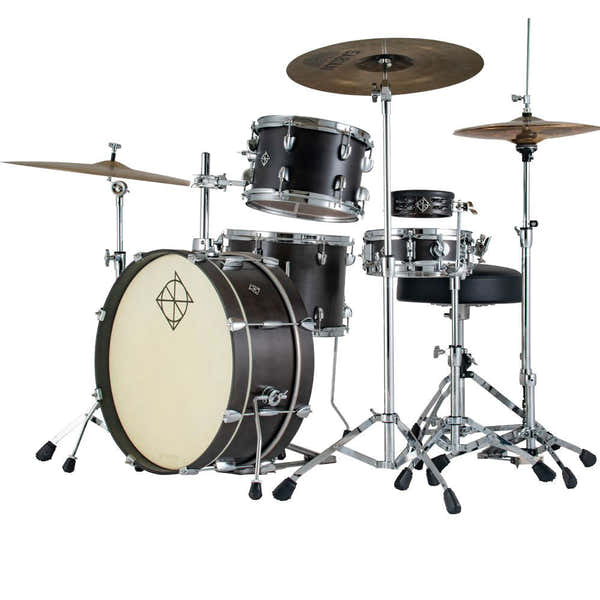 Dixon Little Roomer Kit Fusion 20 - Acabamento Satin Black Coal Lacquer