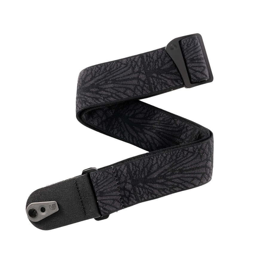 Pad Lock Correia entrançada para guitarra Lightning Black Tubular