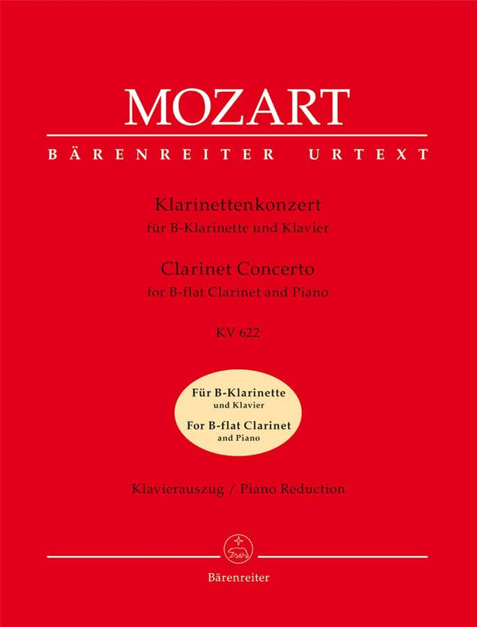 Moz W.A. - Concerto En La Majeur Kv 622 - Clarinette Sib Piano