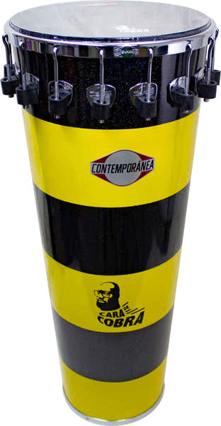 Contemporanea Timbal 14" x 9cm madeira Cara de Cobra Black - 16 tir. - Pro
