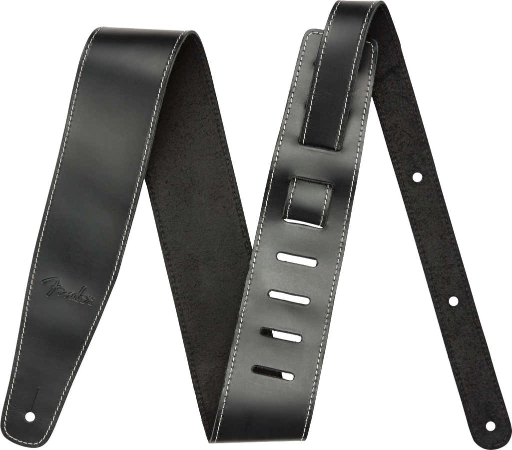 BROKEN-IN LEATHER STRAP BLACK 2.5"
