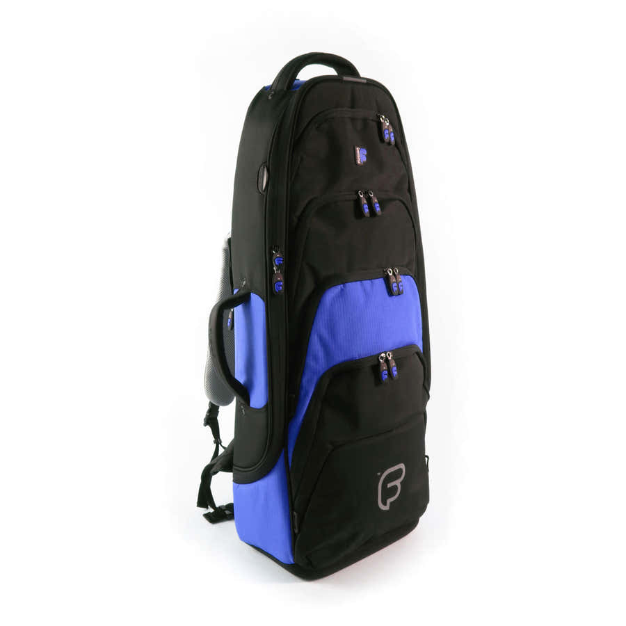 Capa Premium Preta/Azul para Saxofone Tenor