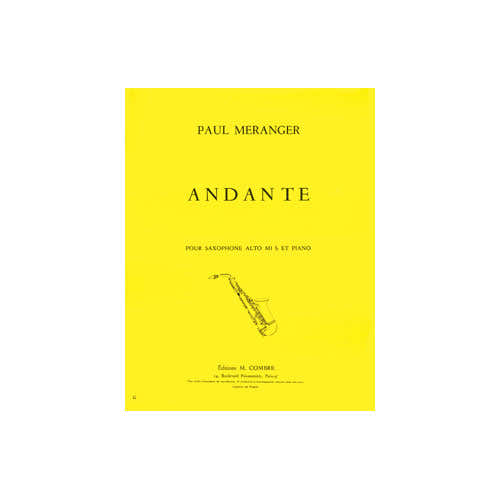 Meranger - Andante - Saxophone et Piano