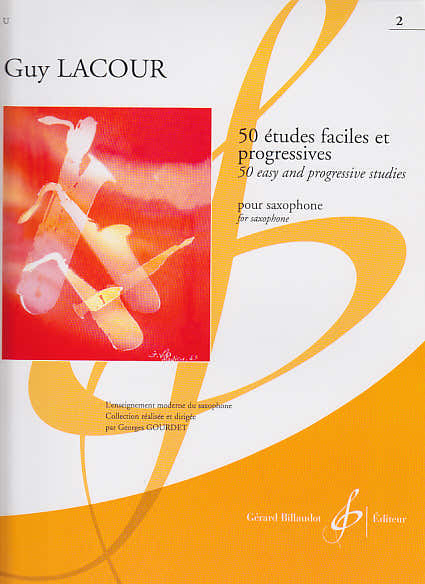 Billaudot 50 Études Faciles Pour Saxophone Vol.2 - Lacour