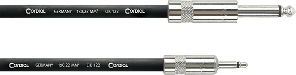 Cordial MODULAR PATCH CABLE JACK MINIJACK MONO 1 M