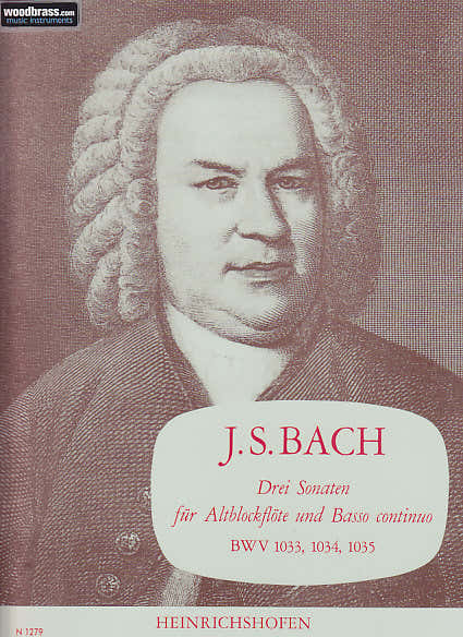 Bach J. S. - Drei Sonaten - Flute A Bec Alto et BC