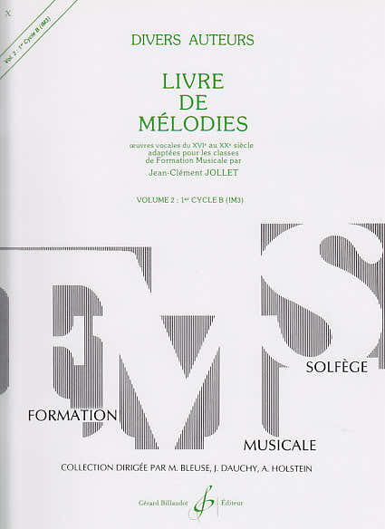 Jollet Jean-Clément - Livre De Mélodies Vol.2