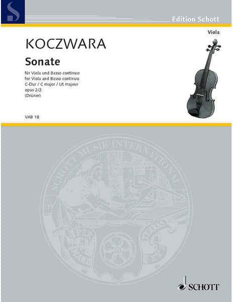 Koczwara - Sonata C Major Op. 2/2 - Alto et Basso Continuo