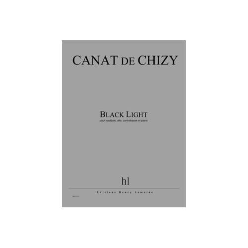 Canhizy - Black Light- Hautbois Alto Contrebasse Et Piano