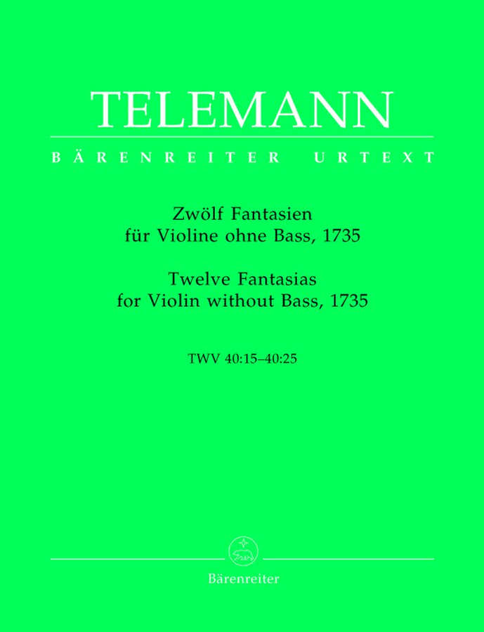 Telemann G.P. - 12 Faisies Twv 40:14 40:25 - Violon